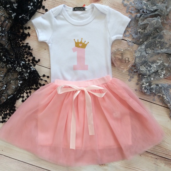 Other - Boutique Baby Girl 2pc 1st Birthday Outfit